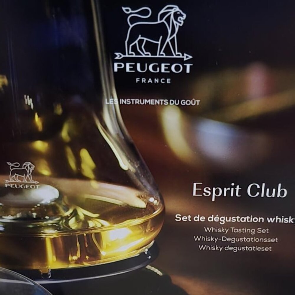NIB/NWOT PEUGEOT Esprit Club Whisky Tasting Set
